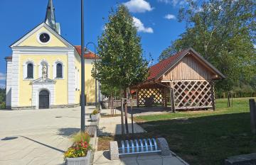 Lokacija novega kolesarskega stojala.