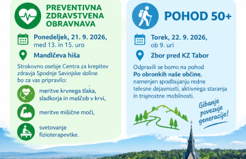 Pohod 50+ s preventivno zdravstveno obravnavo