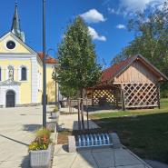 Lokacija novega kolesarskega stojala.