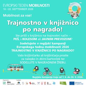 Trajnostno v knjižnico po nagrado!